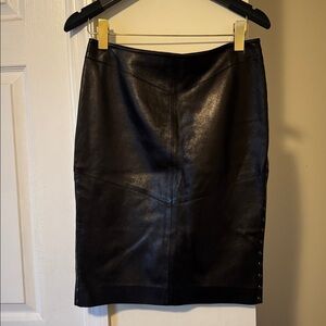 Susan Dell leather skirt